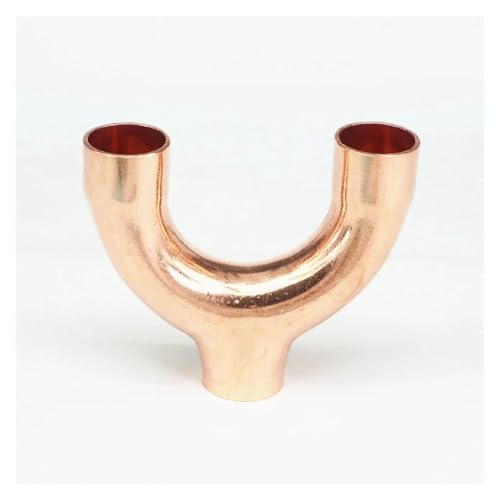 25x1.5x83mm Copper End Feed Equal Y 3 Ways Welding Pipe Adapter Fitting Air Conditioner Refrigeration Gas Water Oil von HGETJOHXEM