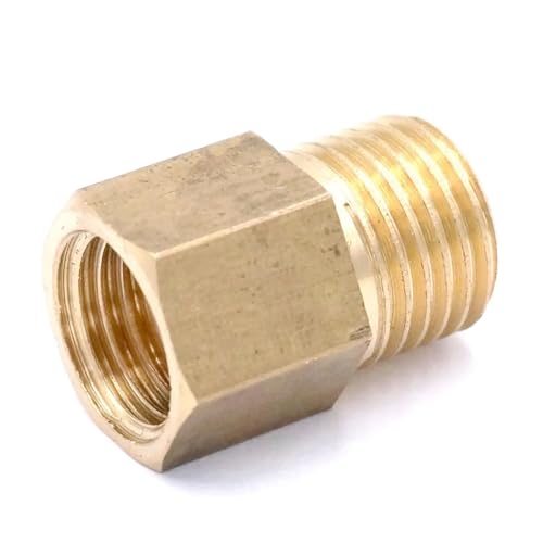 2pc Brass Reducer Hex Head M12x1.5mm Female to 1/4" BSP Male Thread Reducing Bush adapter Fitting for Pressure gauge 2pc Brass Reducer Hex Head M12x1.5mm Female to 1/4" BSP Male Thread Reducing Bush adapter Fitting for Pressure gauge von HGETJOHXEM