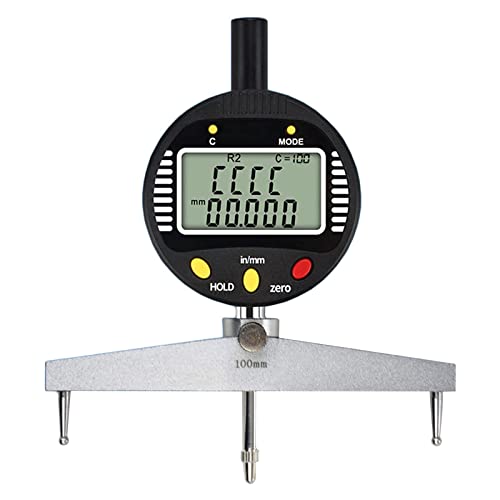 Digitales Radiusmessgerät mit 5 Messbacken und Anzeige für mechanische Teile und Holzformen – Elektronisches Innen- und Außenradiusmessgerät von HGFE