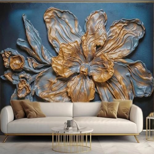 HGFHGD Wandbild 3D Wohnzimmer Dekoration Tapete Bronze Schnitzerei Blumen Innenwandkunst PVC selbstklebende Aufkleber Malerei HGFHGD Wandbild 3D Wohnzimmer Dekoration Tapete Bronze Schnitzerei Blumen Innenwandkunst PVC selbstklebende Aufkleber Malerei von HGFHGD