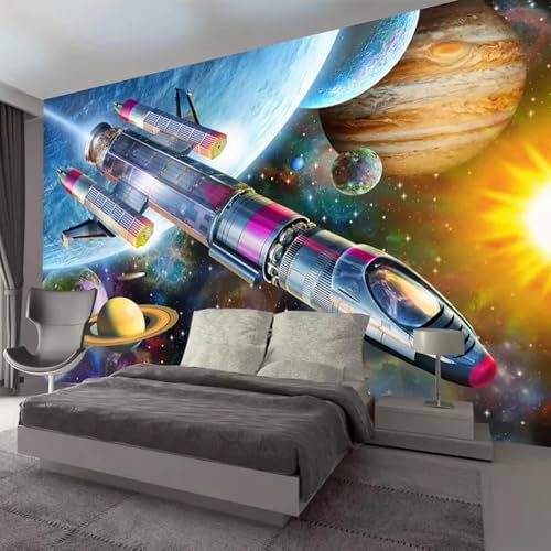 HGFHGD Wandbild 3D Wohnzimmer Dekoration Tapete Cartoon Weltraum Universum Rakete Indoor Wandkunst PVC selbstklebende Aufkleber Malerei HGFHGD Wandbild 3D Wohnzimmer Dekoration Tapete Cartoon Weltraum Universum Rakete Indoor Wandkunst PVC selbstklebende Aufkleber Malerei von HGFHGD