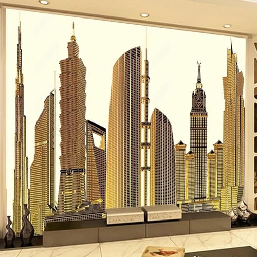 HGFHGD Wandbild 3D Wohnzimmer Dekoration Tapete Golden City Building Innenwandkunst PVC selbstklebende Aufkleber Malerei HGFHGD Wandbild 3D Wohnzimmer Dekoration Tapete Golden City Building Innenwandkunst PVC selbstklebende Aufkleber Malerei von HGFHGD