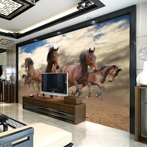 HGFHGD Wandbild 3D Wohnzimmer Dekoration Tapete Wüste Pferd Herde Tier Innenwandkunst PVC selbstklebende Aufkleber Malerei HGFHGD Wandbild 3D Wohnzimmer Dekoration Tapete Wüste Pferd Herde Tier Innenwandkunst PVC selbstklebende Aufkleber Malerei von HGFHGD