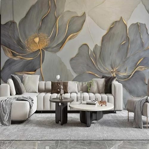 HGFHGD Wandbild 3D Wohnzimmer Dekoration Tapete gemalt Retro Lotus Indoor Wandkunst PVC selbstklebende Aufkleber Malerei HGFHGD Wandbild 3D Wohnzimmer Dekoration Tapete gemalt Retro Lotus Indoor Wandkunst PVC selbstklebende Aufkleber Malerei von HGFHGD