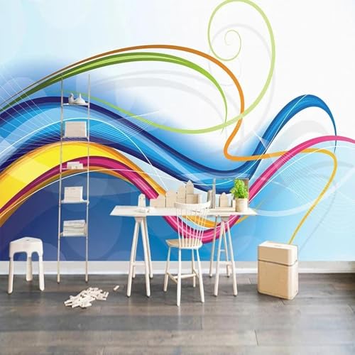 HGFHGD Wandbild 3D Wohnzimmer Dekoration Tapete kreative Farblinien Innenwandkunst PVC selbstklebende Aufkleber Malerei HGFHGD Wandbild 3D Wohnzimmer Dekoration Tapete kreative Farblinien Innenwandkunst PVC selbstklebende Aufkleber Malerei von HGFHGD