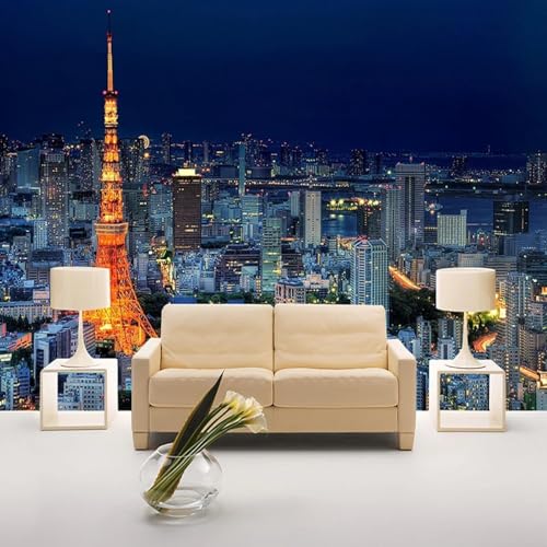 HGFHGD Wandbild 3D Wohnzimmer Dekorative Tapete Paris Eiffelturm Architektur Nachtansicht Innenwandkunst PVC Selbstklebendes Papiergemälde HGFHGD Wandbild 3D Wohnzimmer Dekorative Tapete Paris Eiffelturm Architektur Nachtansicht Innenwandkunst PVC Selbstklebendes Papiergemälde von HGFHGD