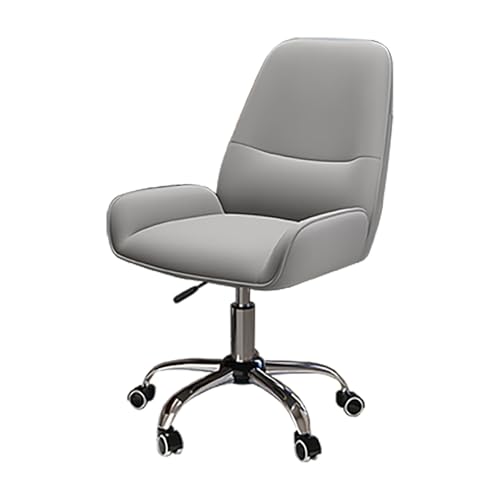 HGFVNFVKHA Ergonomic Chair, Bürostuhl mit breiter Sitzfläche und niedrigen Armlehnen, Ergonomic Chair geeignet für Zuhause und Studium(Gray) von HGFVNFVKHA