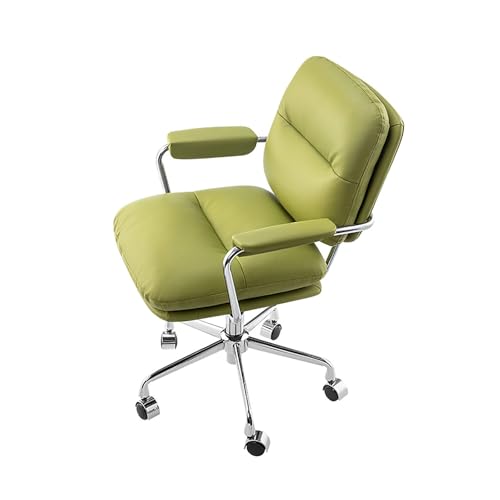 HGFVNFVKHA Ergonomischer Bürostuhl, Bürostuhl Ergonomisch mit breiter Sitzfläche und niedrigen Armlehnen, Geeignet für Zuhause und Studium(Green) von HGFVNFVKHA