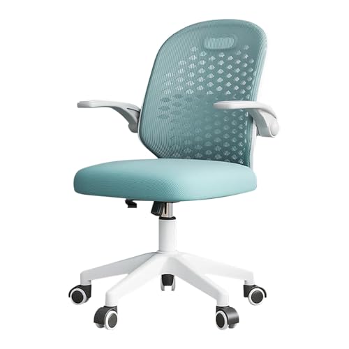 HGFVNFVKHA Ergonomischer Bürostuhl, Schreibtischstuhl mit Weichen Polstern und Gebogener Rückenlehne, Abgerundeter Stuhl für Büro oder Schlafzimmer(Green) von HGFVNFVKHA