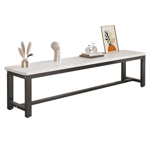 HGFVNFVKHA Freistehender TV Schrank, TV Cabinet mit abgerundeten Ecken zur Kollisionsvermeidung, Einlagiges Möbel mit rutschfesten Füßen und dickem Stahlrahmen(Gray,140x30x45) von HGFVNFVKHA