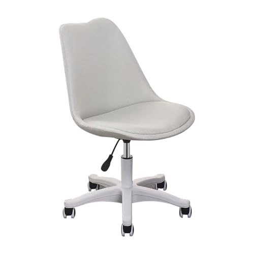 HGFVNFVKHA Office Chair Ergonomischer, Ergonomic Chair mit Bequemer Rückenlehne und Sitzkissen, Höhenverstellbar und Drehbar, Kompakter Bürostuhl für Studenten(Gray) von HGFVNFVKHA