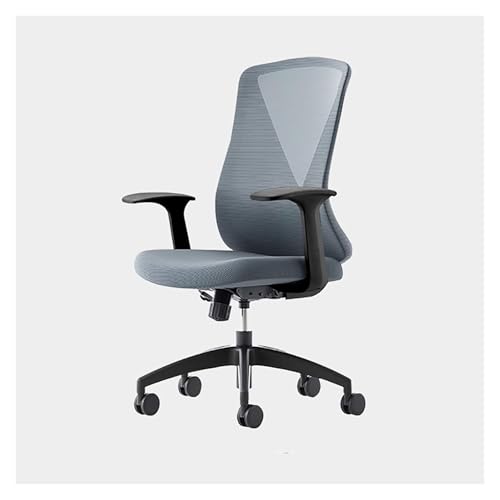 HGFVNFVKHA Schreibtischstuhl, Bürostuhl Ergonomisch mit Verstellbarem Rückenlehne und Umkehrbaren Armlehnen, Computer Stuhl Geeignet für Zuhause und Büro(Gray) von HGFVNFVKHA