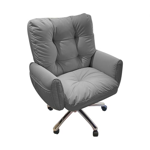 HGFVNFVKHA Schreibtischstuhl, Verstellbarer Office Chair mit Lendenwirbelstütze und Fußstütze, Ergonomischer Schreibtischstuhl für Zuhause und Büro(Gray) von HGFVNFVKHA