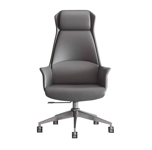 HGFVNFVKHA Schreibtischstuhl mit Liegefunktion und Armlehnen, Office Chair mit Atmungsaktiver Rückenlehne und Hochdichtem Schaumstoff, Ergonomischer Stuhl für Computer(Gray) von HGFVNFVKHA