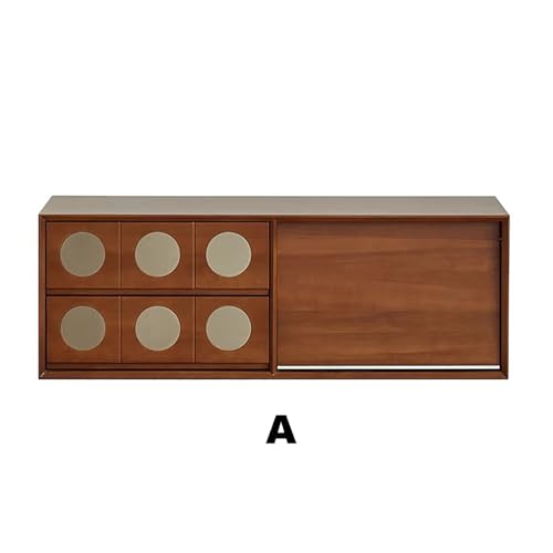 HGFVNFVKHA TV Schrank Standfuß, TV Tisch Konsole, Stapelbare Klapptür-Aufbewahrung, TV Schrank für Schlafzimmer, Geeignet für 70-100 Zoll TV(A-47.2in/120cm) von HGFVNFVKHA