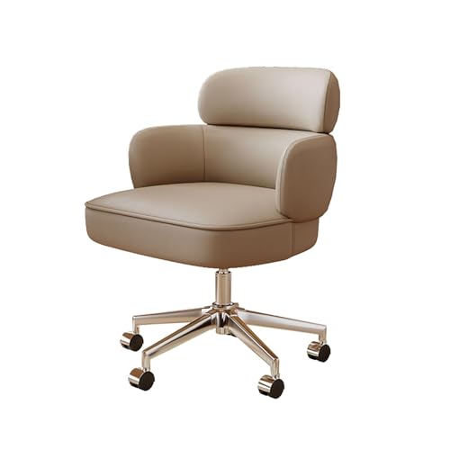 HGFVNFVKHA Verstellbarer Bürostuhl, Ergonomic Chair mit Armlehnen, Rollen und Verstellbarer Rückenlehne, Ergonomischer Bürostuhl, Geeignet für Büro oder Café(Gray) von HGFVNFVKHA