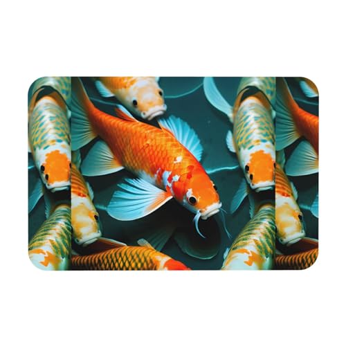 HD Badematte mit Koi-Fischdruck, Kieselgur Matte, rutschfeste Duschmatte für Küche, Badezimmer, Boden, leicht zu reinigen HD Badematte mit Koi-Fischdruck, Kieselgur Matte, rutschfeste Duschmatte für Küche, Badezimmer, Boden, leicht zu reinigen von HGFVY