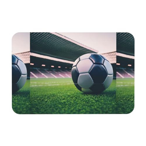 HGFVY Badematte mit Fußball-Druck, Kieselgur, rutschfeste Duschmatte für Küche, Badezimmer, Boden, leicht zu reinigen HGFVY Badematte mit Fußball-Druck, Kieselgur, rutschfeste Duschmatte für Küche, Badezimmer, Boden, leicht zu reinigen von HGFVY