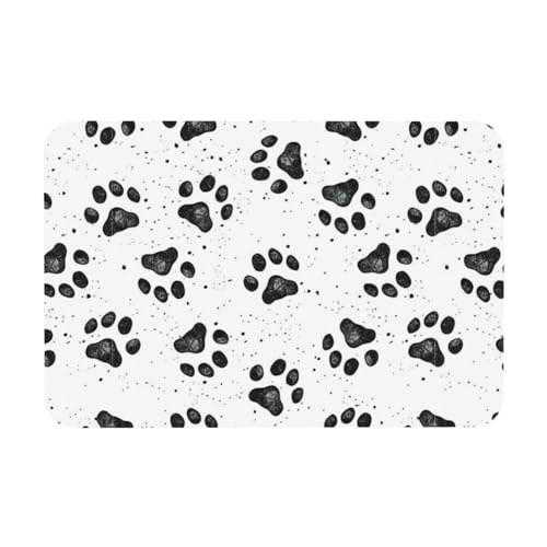 HGFVY Badematte mit Hundepfotenmuster, Kieselgur, rutschfest, für Küche, Badezimmer, Boden, leicht zu reinigen HGFVY Badematte mit Hundepfotenmuster, Kieselgur, rutschfest, für Küche, Badezimmer, Boden, leicht zu reinigen von HGFVY