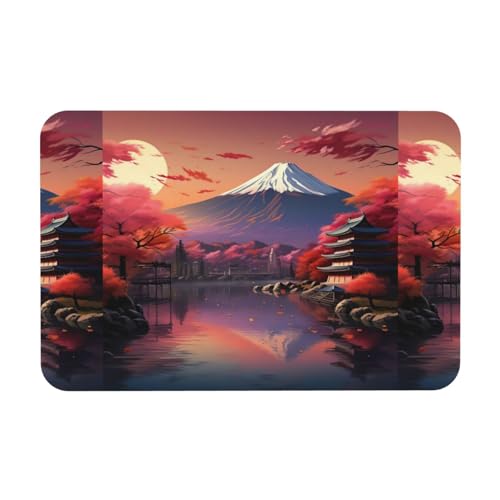 HGFVY Badematte mit japanischem Fuji-Landschaftsdruck, Kieselgur, rutschfeste Duschmatte für Küche, Badezimmer, Boden, leicht zu reinigen HGFVY Badematte mit japanischem Fuji-Landschaftsdruck, Kieselgur, rutschfeste Duschmatte für Küche, Badezimmer, Boden, leicht zu reinigen von HGFVY