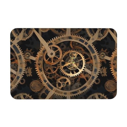 HGFVY Gears Clock Badematte, Kieselgur mit Bronze-Druck, rutschfeste Duschmatte für Küche, Badezimmer, Boden, leicht zu reinigen HGFVY Gears Clock Badematte, Kieselgur mit Bronze-Druck, rutschfeste Duschmatte für Küche, Badezimmer, Boden, leicht zu reinigen von HGFVY