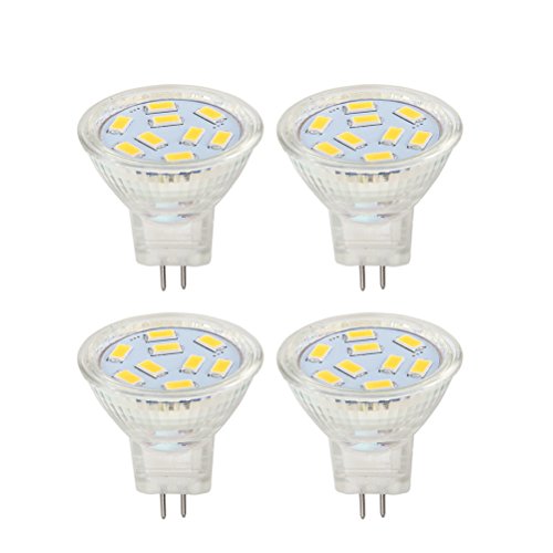 Gu4 Mr11 LED 12v 2w Lampen spots Lampe warmweiss 3000 K, ersetzt 20W Halogenlampen, HRYSPN 200lm, 120°Abstrahlwinkel.(4er Pack) von HRYSPN