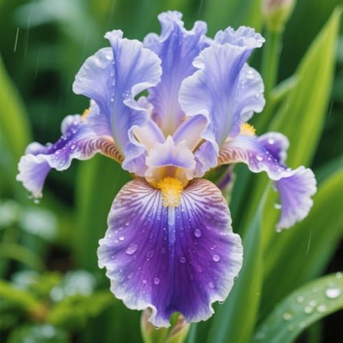 HGJKYTFCDG Iris winterhart mehrjährig - Iris blumenzwiebeln (Schwertlilien) - Ideal zum Kaufen für Ihren Garten-4 schwertlilie knolle-B von HGJKYTFCDG