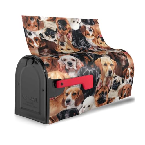 Briefkastenabdeckung mit Aufschrift "Many Dogs", mit wasserdichtem Stoff, magnetisch, für einfache Installation von HGKHadc