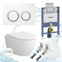 Geberit Vorwandelement Omega 82 oder 98 cm Bartolo wc Drückerplatte wc Sitz SoftClose Set UP200 82 cm von HGMBAD