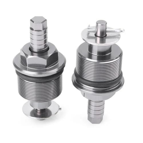 HGNMPGVVTZ Lenkungsdämpfer 31 Mm Aluminium CNC-gefräste Motorrad-Stoßdämpfer-Abdeckkappe, Federvorspannungsversteller, Gabelschrauben Für CBF125(3) von HGNMPGVVTZ