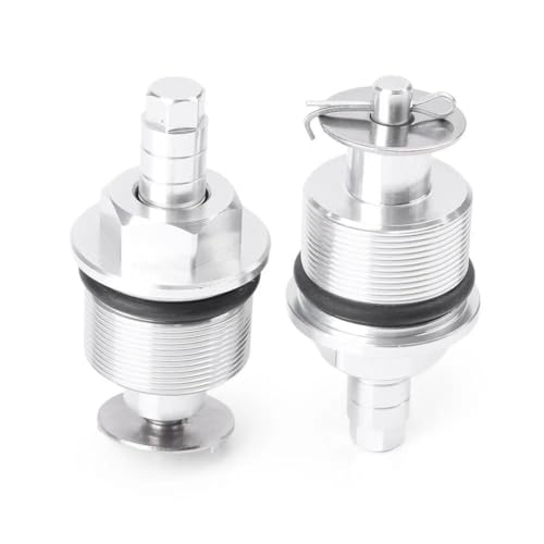 HGNMPGVVTZ Lenkungsdämpfer 31 Mm Aluminium CNC-gefräste Motorrad-Stoßdämpfer-Abdeckkappe, Federvorspannungsversteller, Gabelschrauben Für CBF125(5) von HGNMPGVVTZ
