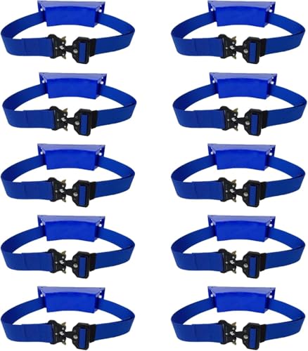 HGOuhK Gasflaschenhalterung, Gasflaschenhalter, Wandhalterung, tragbares Sauerstofftank-Aufbewahrungsregal mit Schrauben und Sicherheitsgurt, Sauerstofftankhalter (Blau, 10 Stück) von HGOuhK