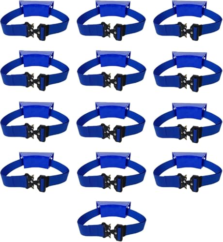 HGOuhK Gasflaschenhalterung, Sauerstoffacetylen-Tankhalterung, medizinisch/gewerblich/Zuhause, Gasflaschenhalter, Aufbewahrungs-Organizer mit Schraube/Riemen, Sauerstofftankhalter (Blau, 13 Stück) von HGOuhK