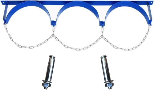 HGOuhK Gasflaschenhalterung, tragbares Gas-Aufbewahrungsregal/Sauerstoff-O2-Halter, Kapazität ≤ 40 l, Stickstoffflaschenhalter mit Schrauben und Sicherheitskette, Sauerstofftankhalter (5 Stück, 3 HGOuhK Gasflaschenhalterung, tragbares Gas-Aufbewahrungsregal/Sauerstoff-O2-Halter, Kapazität ≤ 40 l, Stickstoffflaschenhalter mit Schrauben und Sicherheitskette, Sauerstofftankhalter (5 Stück, 3 von HGOuhK