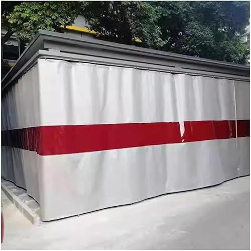 HGOuhK Handläufe Welding Curtain Divider Screen, Silicone Coated Welding Blanket with Red Viewing Window Panel, Fireproof Flame Retardant für Indoor Treppen Loft Porch Handschiene(8X3 M/26.2x9.8 ft) HGOuhK Handläufe Welding Curtain Divider Screen, Silicone Coated Welding Blanket with Red Viewing Window Panel, Fireproof Flame Retardant für Indoor Treppen Loft Porch Handschiene(8X3 M/26.2x9.8 ft) von HGOuhK