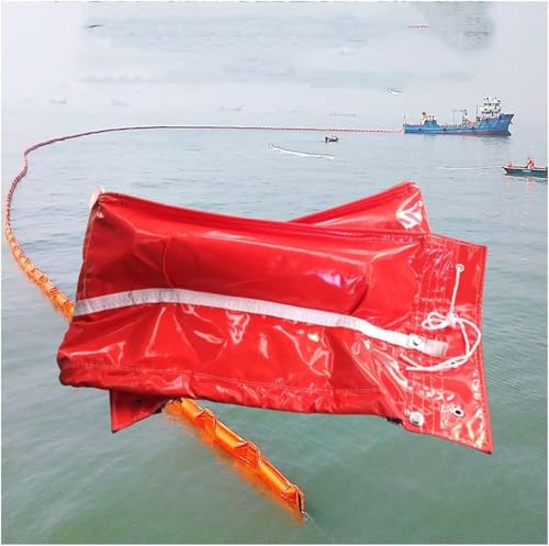 HGOuhK Stück Sandsäcke Barriere-Flut-PVC-Ölzaun, das Wasser verhindert Verschmutzung, DIY-Installation anpassbar Hochwasserschutzbarrieren(1.5X10M) von HGOuhK