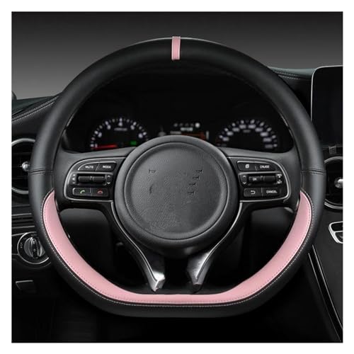 Auto Lenkradbezug 38 Cm Auto-Lenkradbezug Zubehör Auto-Innenausstattung Styling Auto Lenkradschale(PINK1) von HGPVPKZAZD