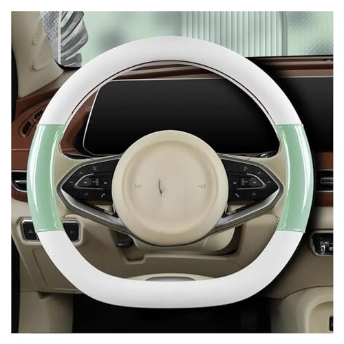 Auto Lenkradbezug Auto-Anti-Rutsch-Lenkradabdeckung Auto-Lenkrad-Schutzhülle Modischer Stil 38 Cm Typ O D Universell Auto Lenkradschale(D light green) von HGPVPKZAZD