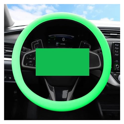 Auto Lenkradbezug Auto-Lenkrad-Abdeckung Universal-Auto-Griff-Griff-Abdeckung Schutzhülle Tuning-Innenzubehör Auto Lenkradschale(Fluorescent green) von HGPVPKZAZD