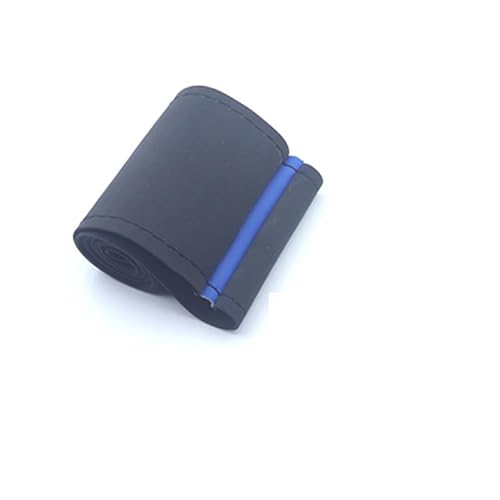 Auto Lenkradbezug Lenkradabdeckung Auto Universal 38 Cm Geflochtene Auto-Lenkradschutzabdeckung Anti-Rutsch-Innenteile Auto Lenkradschale(Style 2 BL N B line) von HGPVPKZAZD