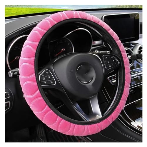 Auto Lenkradbezug Universal 37-39 Cm Auto Lenkradbezüge Lenkradbezug Auto Innendekoration Zubehör Auto Lenkradschale(Pink) von HGPVPKZAZD