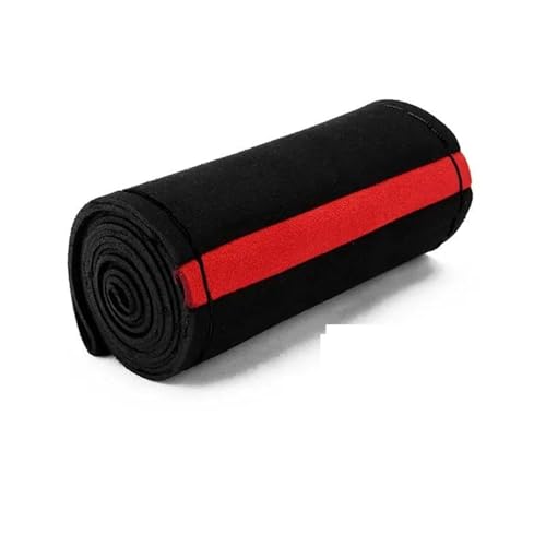 Auto Lenkradbezug Universal-Lenkradbezug Aus Geflochtenem Stoff Mit Nadel Und Faden Rutschfester Innenschutzbezug Auto Lenkradschale(Style 2-Black Thread) von HGPVPKZAZD