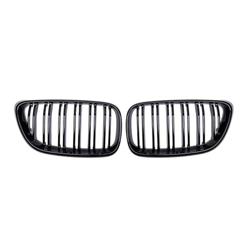 Kühlergrill Vorne Für 2er-Serie Für F22 Für F23 Für F87 Für M2 14-19 Zubehör Auto Kühlergrill Renngrill Dual Line Grills Frontgrill Rahmen(Gloss Black) von HGPVPKZAZD