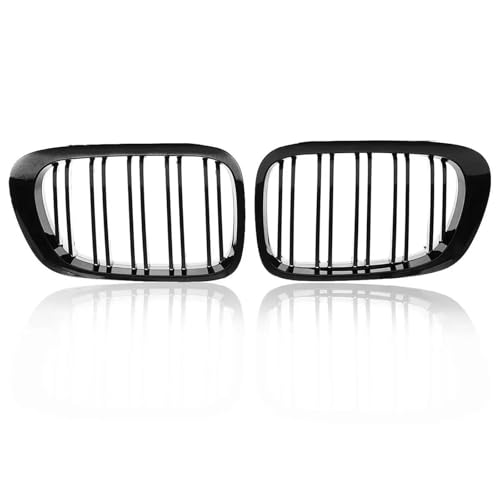 Kühlergrill Vorne Für 3er-Serie Für E46 2-Türer 1998 1999 2000 2001 Frontgrill Kühlergrill Coupé Glänzend Schwarz Racing Hood Grills Frontgrill Rahmen von HGPVPKZAZD