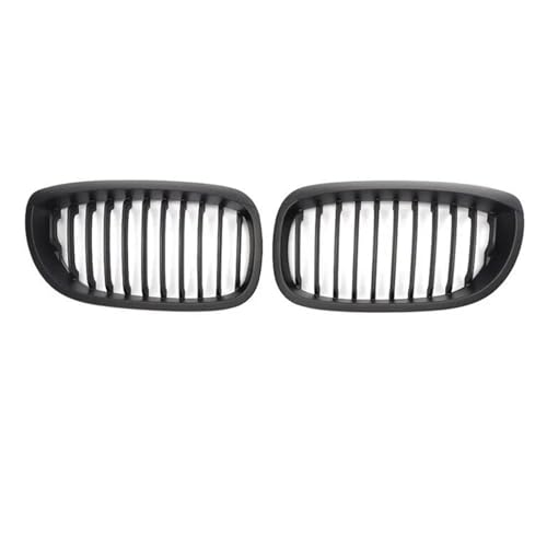 Kühlergrill Vorne Für 3er-Serie Für E46 325i 2-Türer 2002 2003 2004 Racing Grill Double Line Frontstoßstangengrill Frontgrill Rahmen(Single-Matte Black) von HGPVPKZAZD