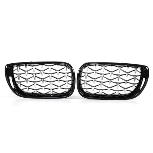 Kühlergrill Vorne Für 3er-Serie Für E46 4-Türer 320i 325i 2002-2005 Frontstoßstangengrill Racing Air Intake Grill Frontgrill Rahmen(Chrome Point) von HGPVPKZAZD