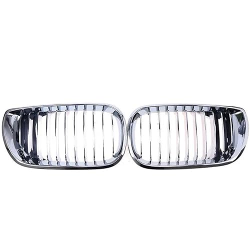 Kühlergrill Vorne Für 3er-Serie Für E46 4-Türer 320i 325i 2002-2005 Frontstoßstangengrill Racing Air Intake Grill Frontgrill Rahmen(Single Chrome) von HGPVPKZAZD