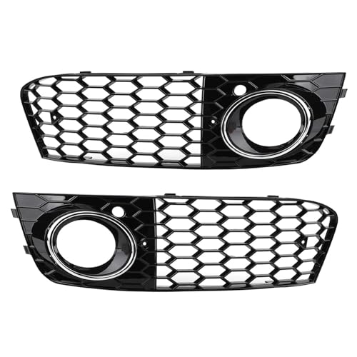 Kühlergrill Vorne Für A4 B8 2009-2012 Auto Außen Zubehör Teile 1 Paar Mesh Nebel Licht Offene Entlüftungs Grill Intake Frontgrill Rahmen von HGPVPKZAZD