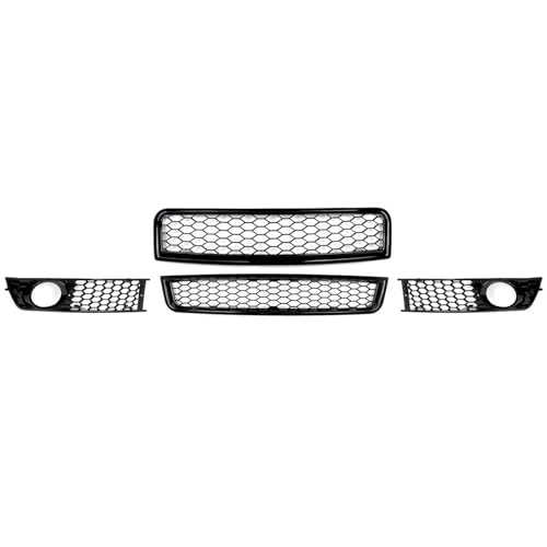 Kühlergrill Vorne Für A4 Für B6 Limousine 2002 2003 2004 2005 Front Upper Lower Grille Nebel Lampe Grill Frontgrill Rahmen von HGPVPKZAZD