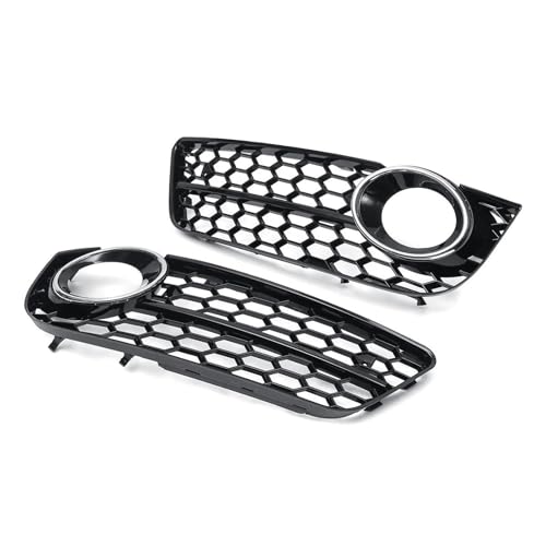 Kühlergrill Vorne Für A5 Coupe/Sportback 2008-11 Cabriolet 2010-2011 Auto Front Nebelscheinwerfer Lampe Kühlergrill Grill Abdeckung Mesh Nebelscheinwerfer Frontgrill Rahmen(WIth Chrome) von HGPVPKZAZD